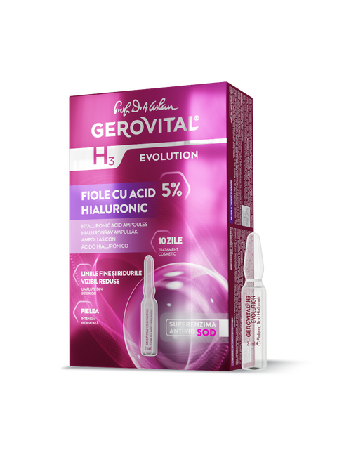 Gerovital H3 Evolution - Hyaluronic Acid Ampoules (10 ampoules)