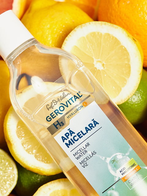 Gerovital H3 Classic - Micellar Water with Hyaluronic Acid and Vitamic C 400ml