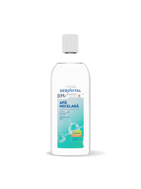Gerovital H3 Classic - Micellar Water with Hyaluronic Acid and Vitamic C 400ml