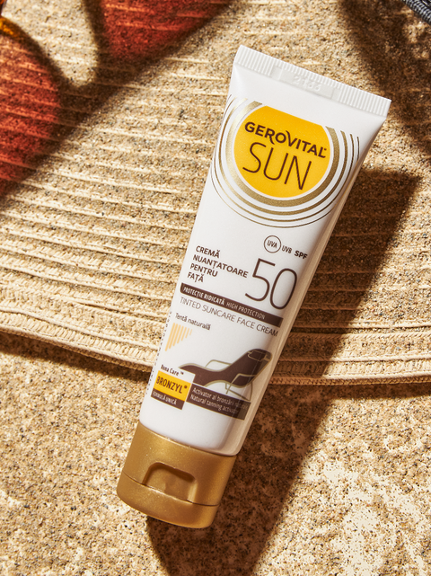 Gerovital Sun - Tinted Face Sun Cream SPF 50