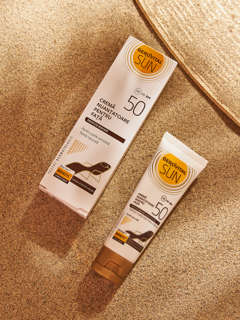 Gerovital Sun - Tinted Face Sun Cream SPF 50
