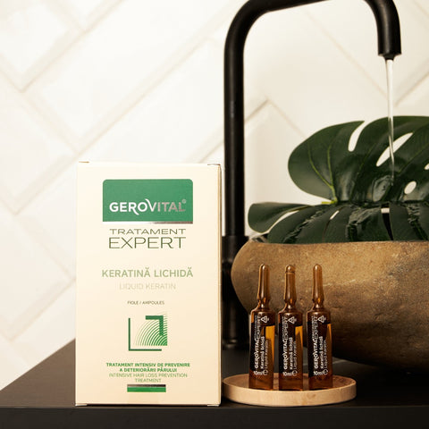 Gerovital Hair Expert - Liquid Keratine Ampoules